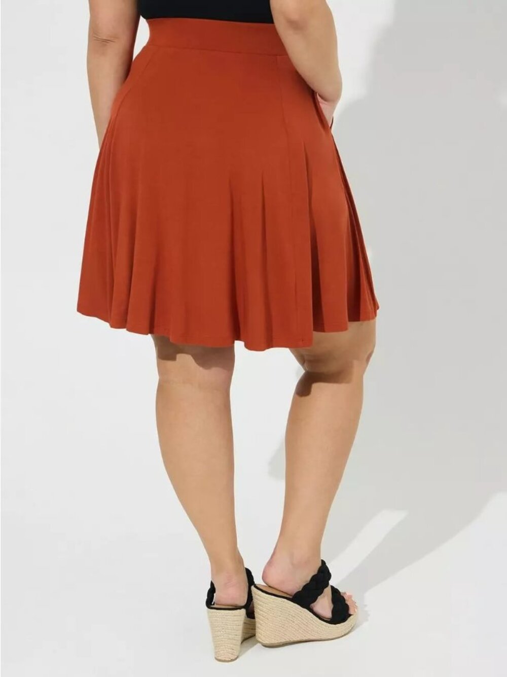 Torrid Mini Super Soft Button‑Up Skater Skirt – Picante – Size 0